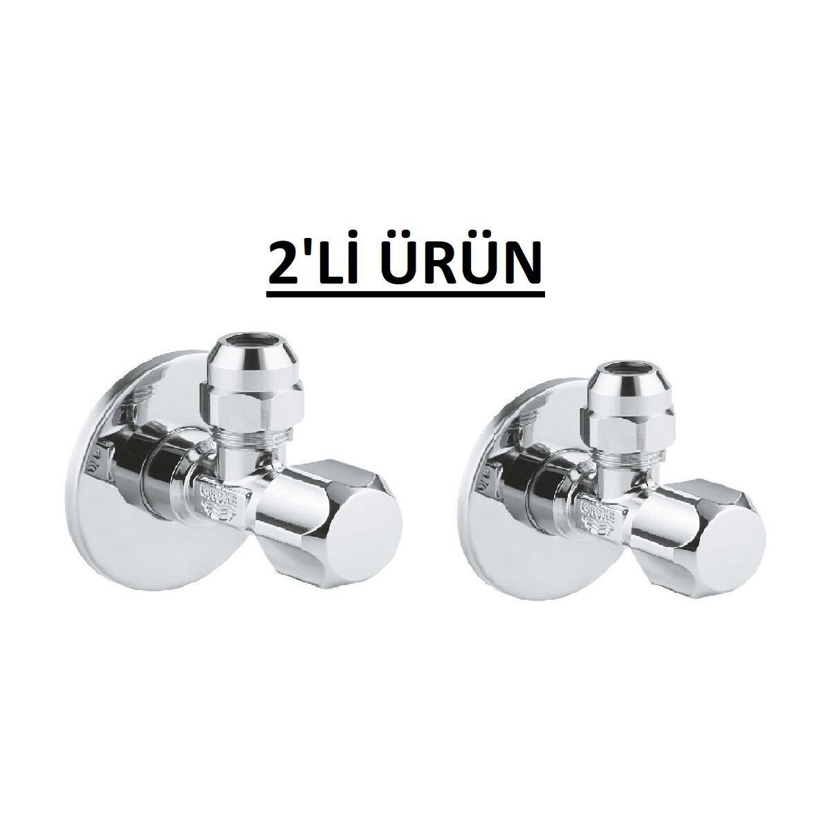 Ara Musluk (1/2 Giriş, 3/8 Çıkışlı) - 2'li Paket