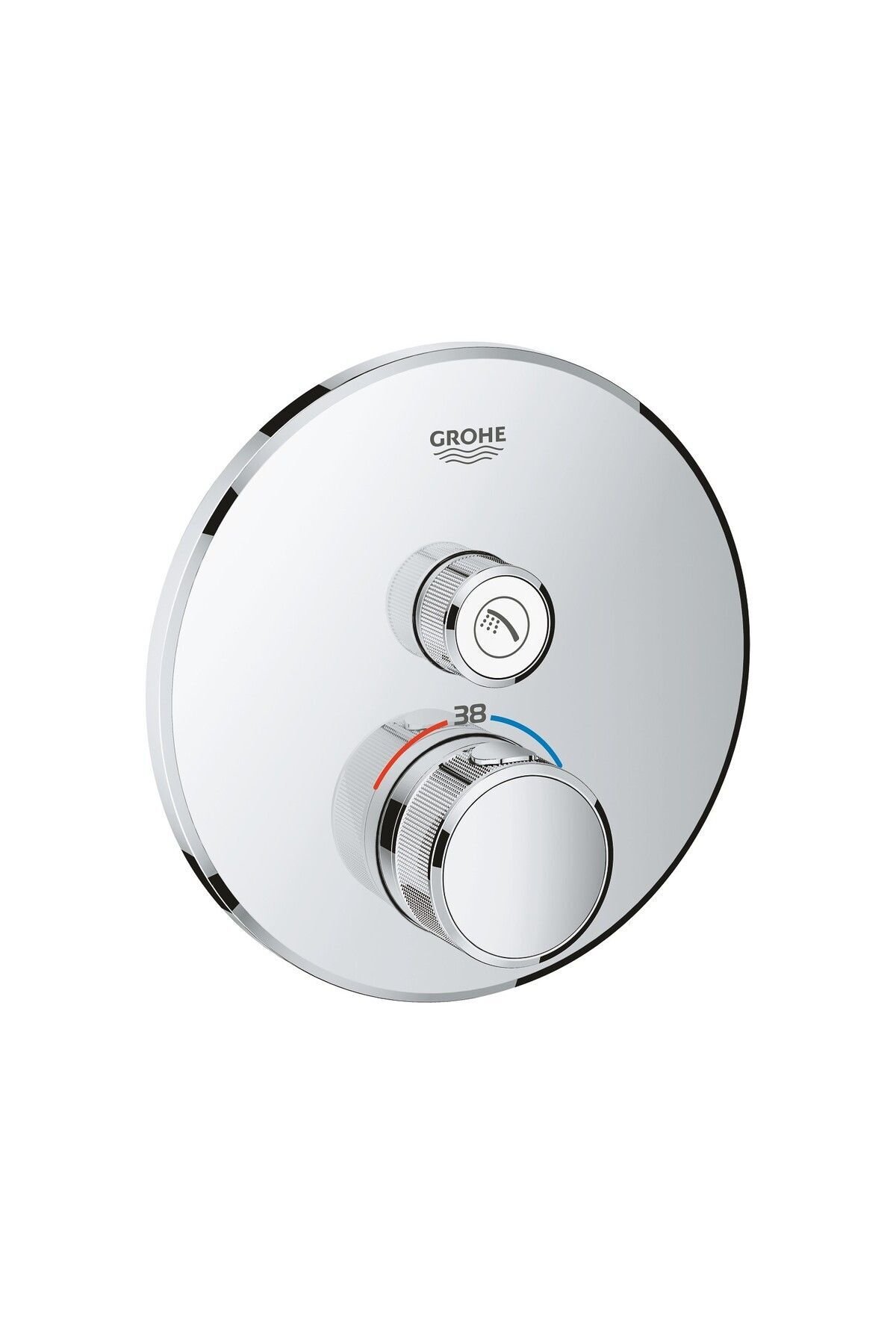 Grohtherm Smartcontrol Tek Valfli Akış Kontrollü, Ankastre Termostatik Duş Bataryası (29118000