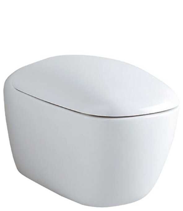 Geberit Citterio 56cm Kanalsız Asma Klozet ve Kapak Seti (500.510.01.1 + 500.540.01.1)
