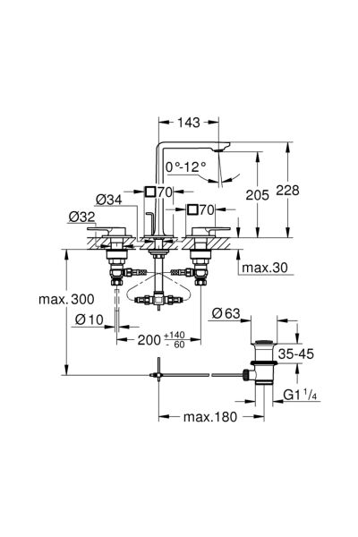Allure 3 Delikli Lavabo Bataryası 1/2''
m - Boyut - 20188gn1