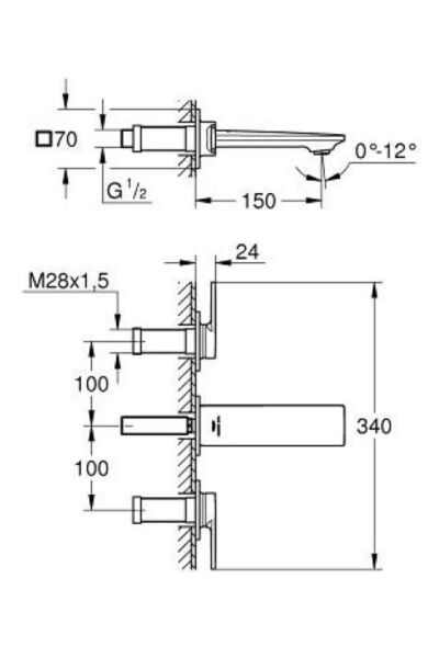 Allure 3 Delikli Lavabo Bataryası S-boyut - 20189dl2
