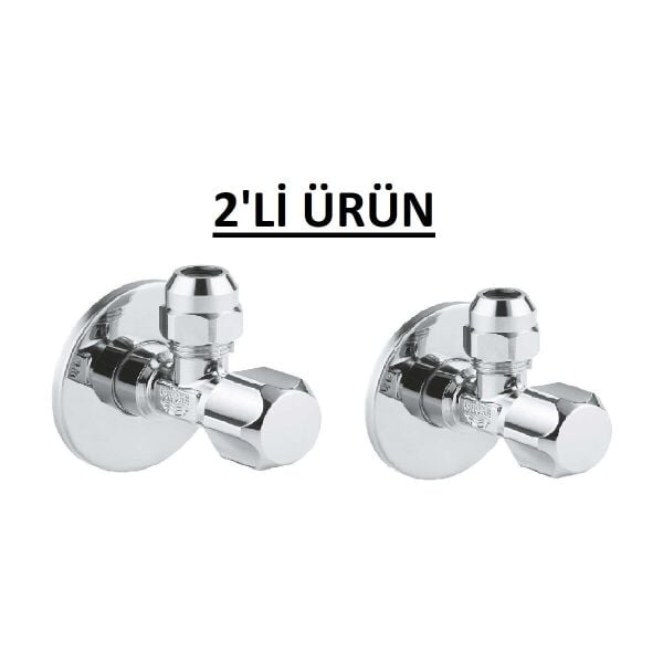 Ara Musluk (1/2 Giriş, 3/8 Çıkışlı) - 2'li Paket