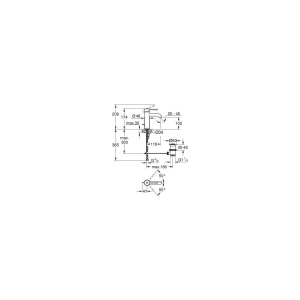 Essence Tek Kumandalı Lavabo Bataryası 1/2'' S-Boyut - 24171AL1