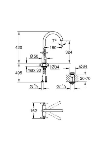 Atrio Lavabo Bataryası, 1/2'' Xl-boyut - 21149dc0