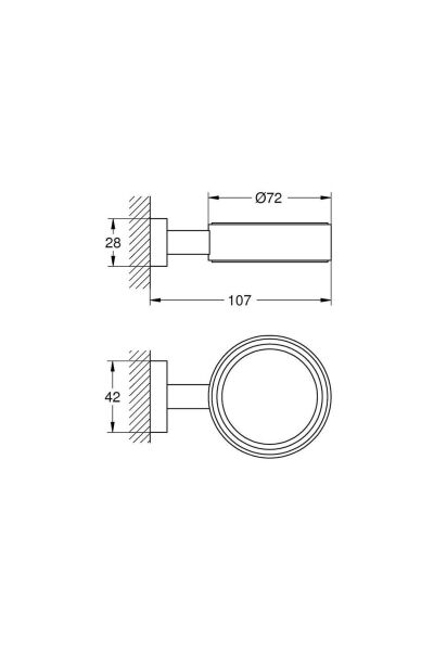 Essentials Cube Sabunluk Ve Diş Fırçalık Tutacağı Banyo Aksesuarı - 40508001