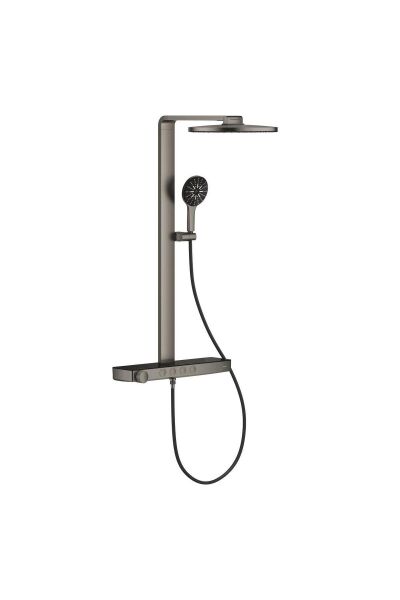 Rainshower Aqua Pure Duvara Monte Termostatik Bataryalı Duş Sistemi Br.Hard Graphite – 100961A