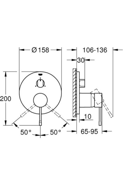 Essence Tek Kumandalı 3 Yönlü Banyo Bataryası - 24092dc1