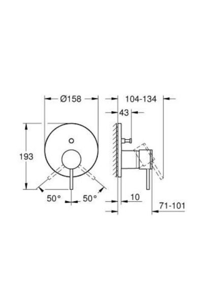 Atrio Ankastre Banyo/duş Bataryası - 24355al0