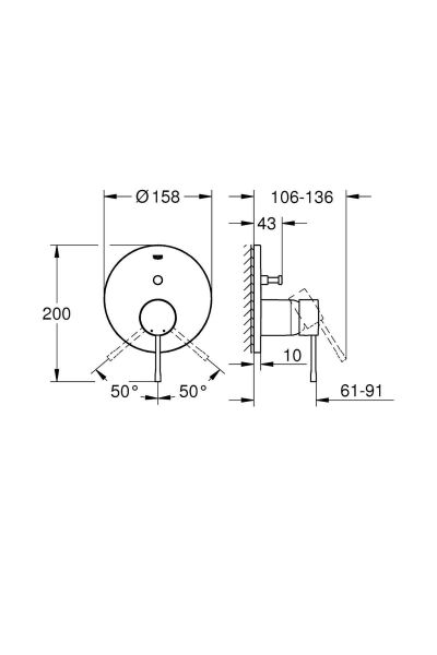 Essence Ankastre Duş Bataryası 24058A01