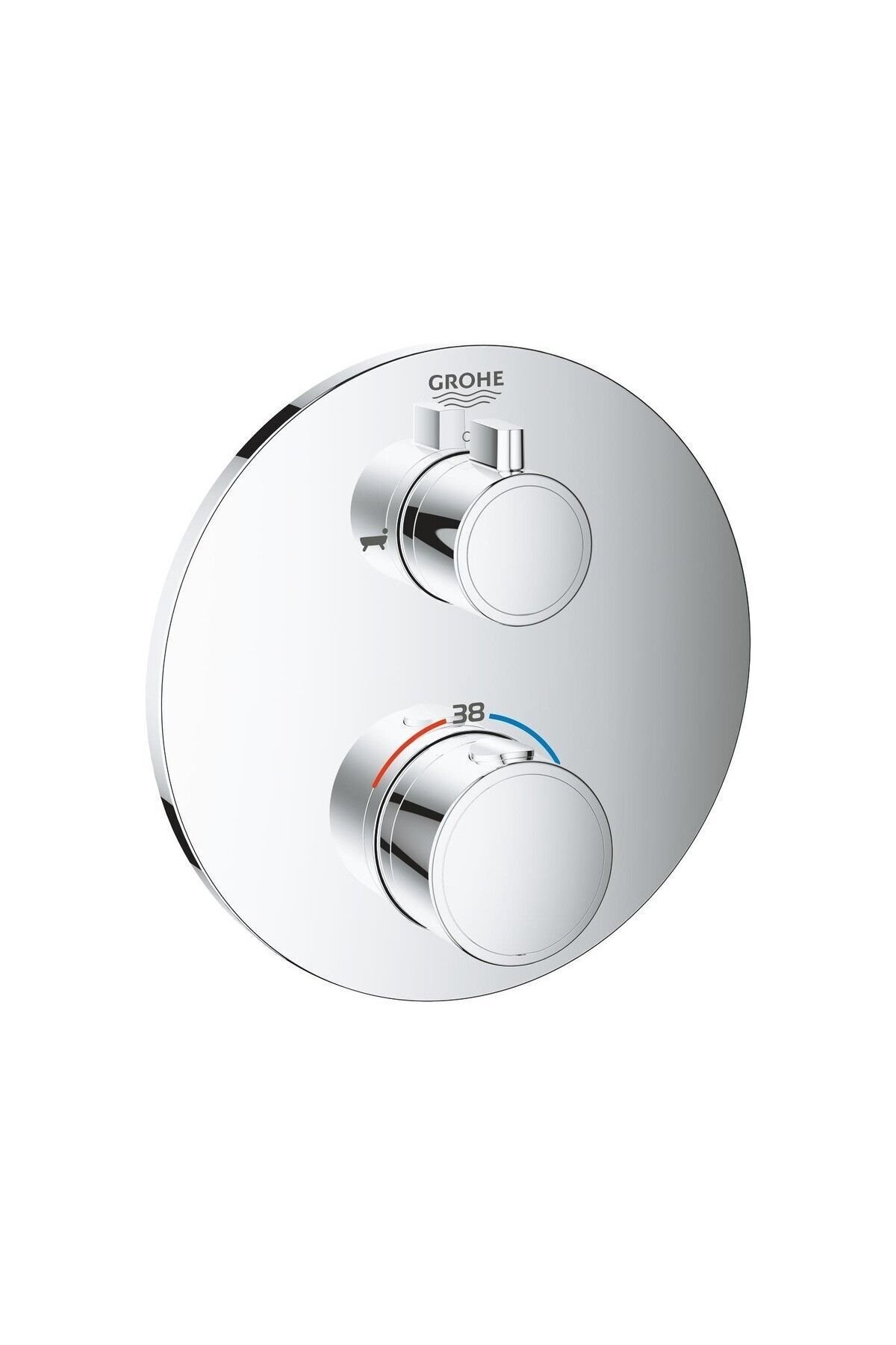 Grohtherm Termostatik Banyo Duş Bataryası 2 Çıkışlı Divertörlü- 24077000