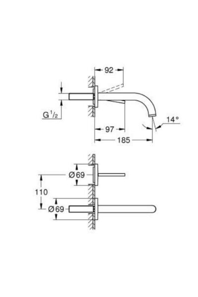 Atrio 2 Delikli Joystick Lavabo Bataryası - 29410000