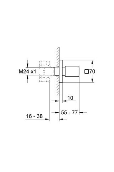 Eurocube Ankastre Stop Valf - 19910000