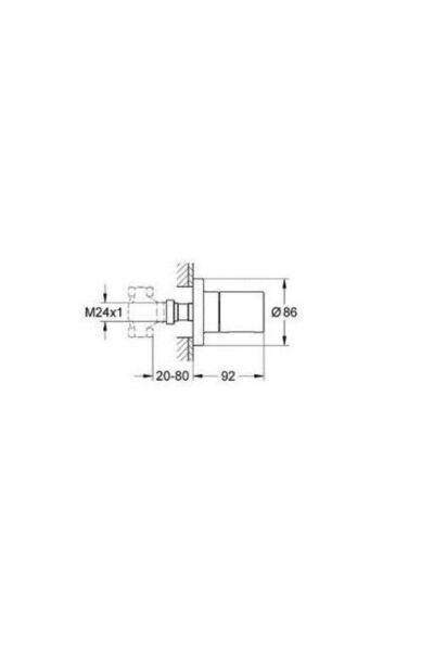 Grohtherm 3000 Cosmopolitan Ankastre Stop Valf - 19470000