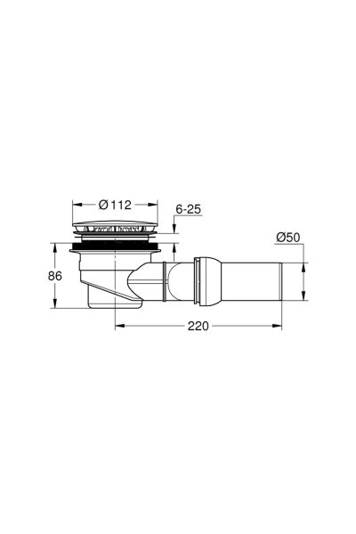 Grohe | Duş teknesi için gider takımı 49534000