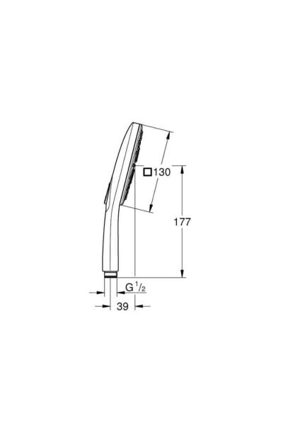 El Duşu 3 Akışlı 13 Cm Smartactive Krom - 26582000