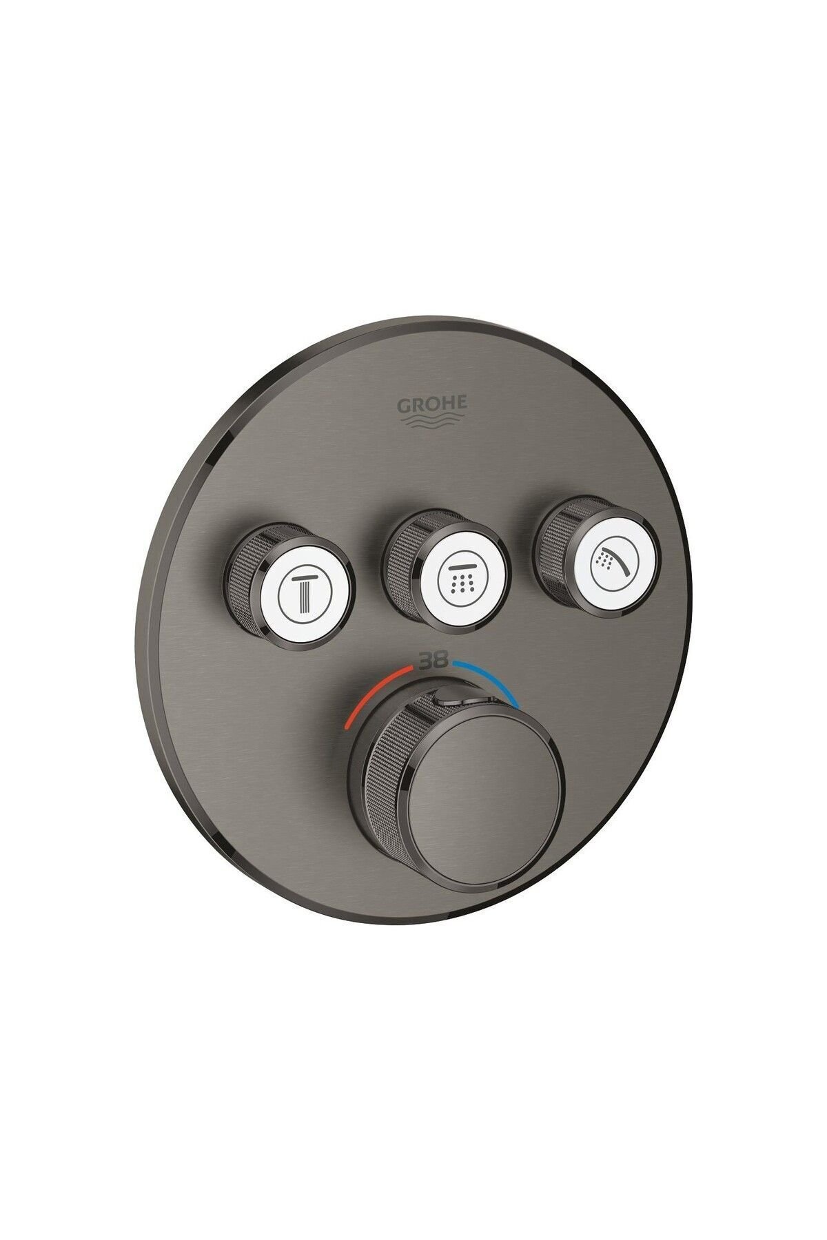 Grohtherm Smartcontrol Üç Valfli Akış Kontrollü, Ankastre Termostatik Duş Bataryası 29121al0
