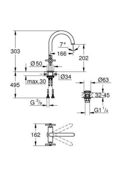 Atrio Lavabo Bataryası L-boyut - 21144gl0
