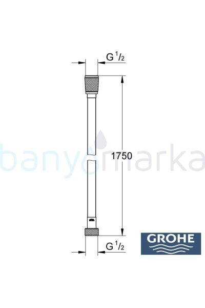 Silverflex Duş Hortumu, 175 cm, Hayalet Siyah - 28388KF1