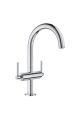 Atrio Tek Delikli Lavabo Bataryası, 1/2'' L-boyut - 21145000