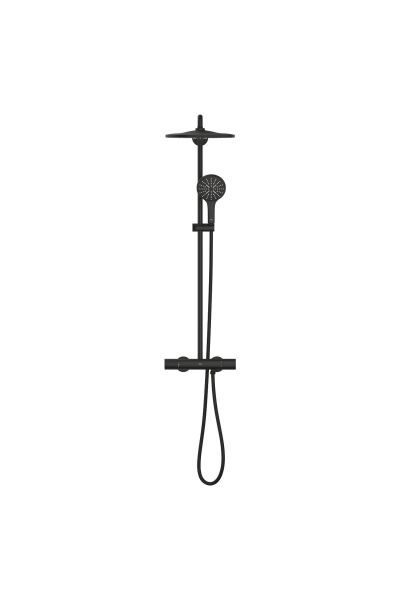 Rainshower Smartactive 310 Duvara Monte Termostatik Bataryalı Duş Sistemi Phantom Black - 2211