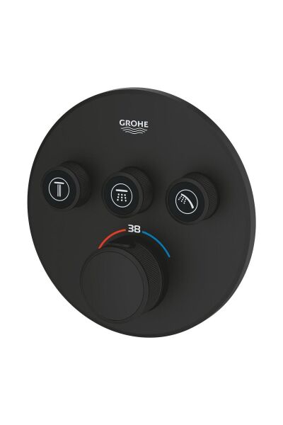Grohtherm Smartcontrol Üç Valfli Akış Kontrollü, Ankastre Termostatik Duş Bataryası - 29508kf0