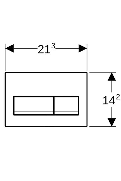 Alpha50 Kumanda Kapağı Çift Basmalı, Siyah, 115.060.DW.1