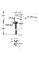 Essence Tek Kumandalı Lavabo Bataryası M - 24176001