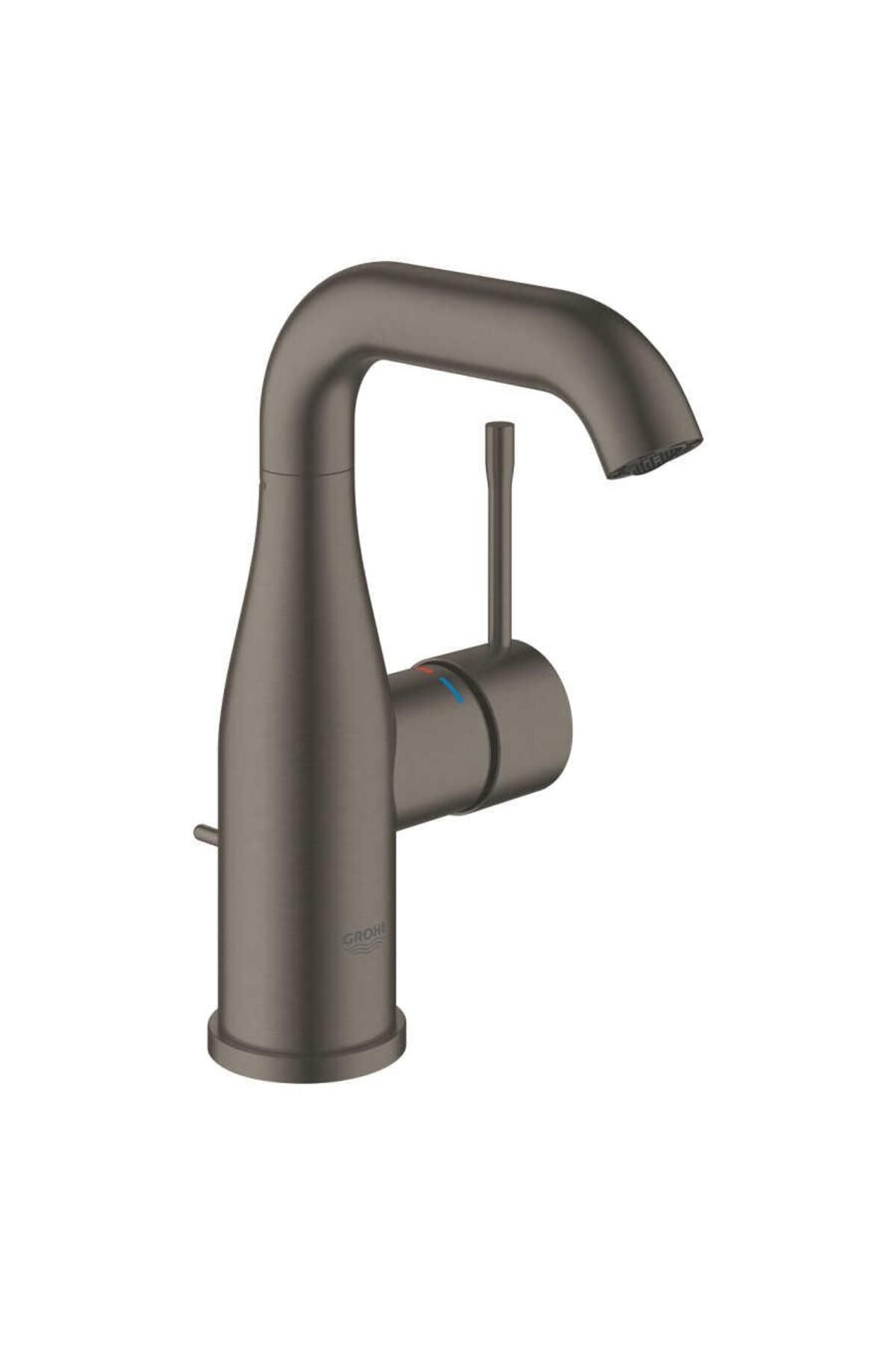 Essence New Lavabo Bataryası, Sifon Kumandalı, Fırçalı Sert Grafit 24173AL1