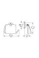 Tuvalet Kağıtlık Essentials Hard Graphite - 40367A01