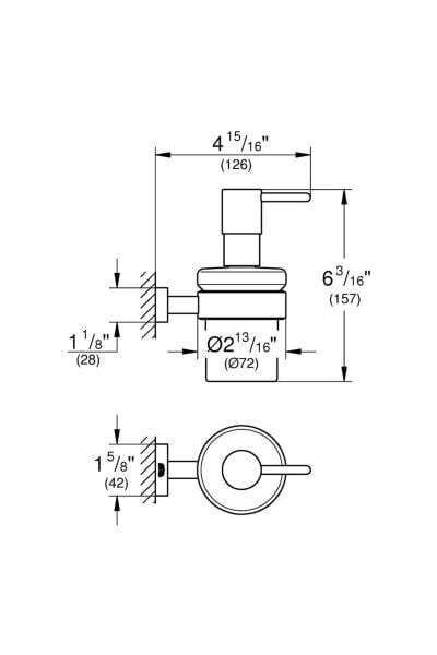 Sıvı Sabunluk Seti Eurocube Krom - 40756001