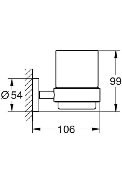 Diş Fırçalık Seti Essentials Krom - 40447001