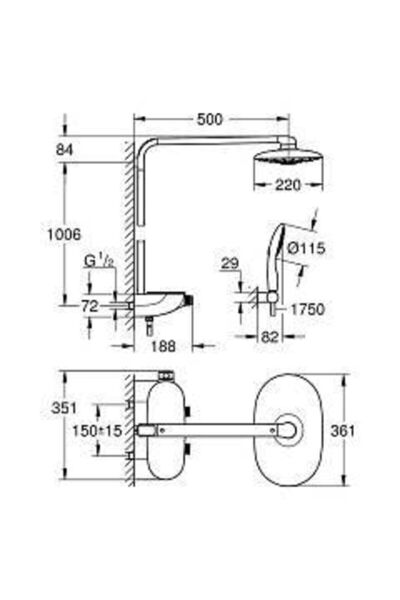 26250000 - Raınshower System Smartcontrol Duo 360