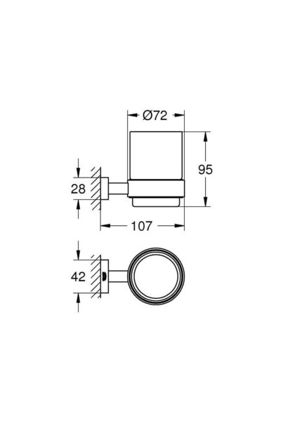 Diş Fırçalık Seti Eurocube Krom - 40755001