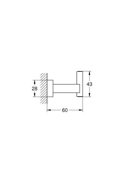 Essentials Cube Havlu/bornoz Askılığı - 40511al1