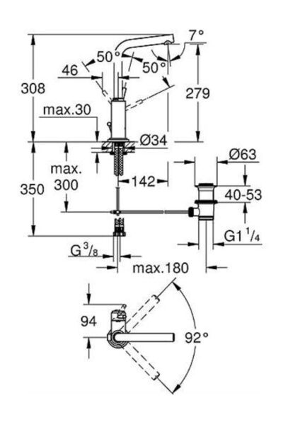 Atrio Tek Kumandalı Lavabo Bataryası - 32129001