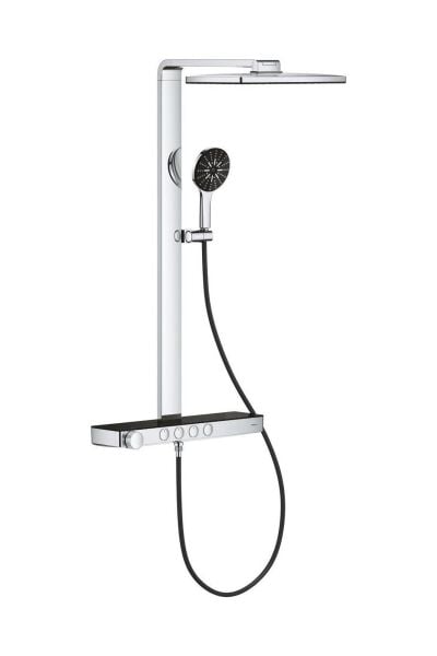 Rainshower Aqua Pure Duvara Monte Termostatik Bataryalı Duş Sistemi Siyah/krom - 100961KI00