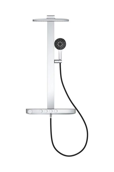 Rainshower Aqua Pure Duvara Monte Termostatik Bataryalı Duş Sistemi Siyah/krom - 100961KI00