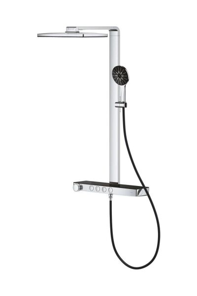 Rainshower Aqua Pure Duvara Monte Termostatik Bataryalı Duş Sistemi Siyah/krom - 100961KI00
