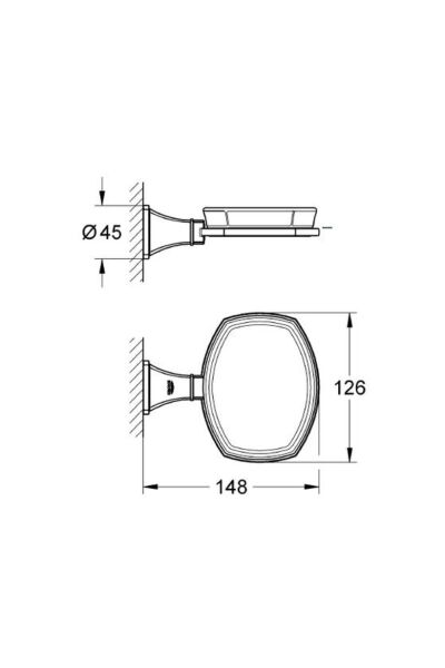 Grandera Seramik Sabunluk Ve Tutacağı Banyo Aksesuarı - 40628000