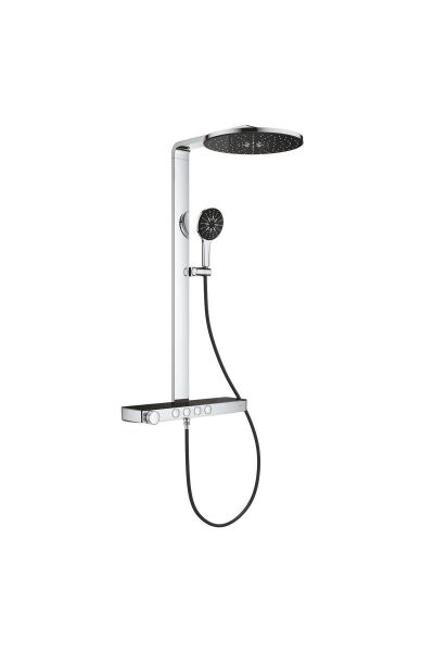 Rainshower Aqua Pure Duvara Monte Termostatik Bataryalı Duş Sistemi Siyah/Krom - 100964KI00