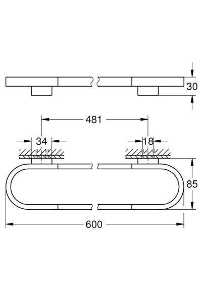 Selection Havluluk, 60 cm, Fırçalı Bakır - 41056DL0