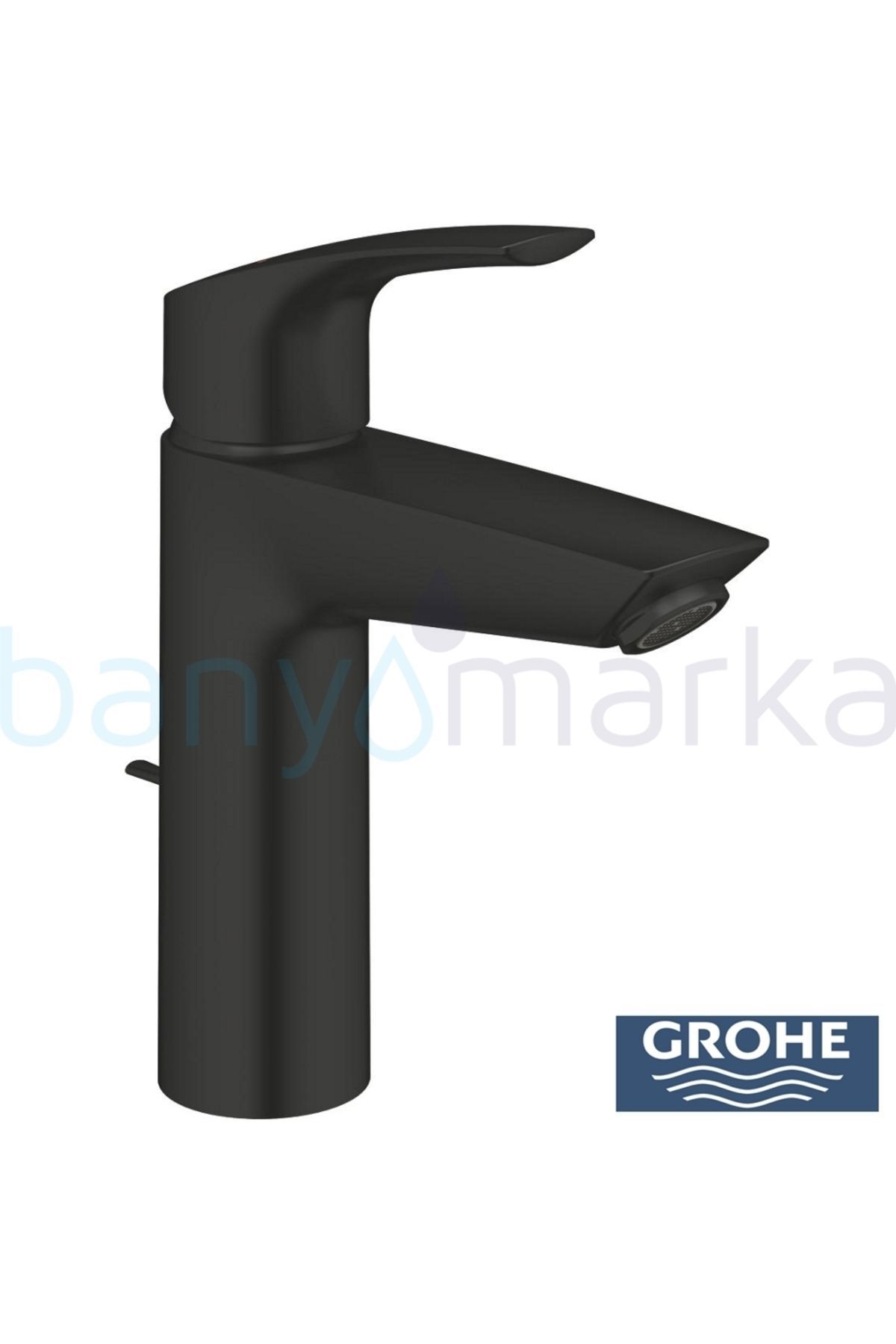 Eurosmart Lavabo Bataryası, Sifon Kumandalı, Mat Siyah - 233222433