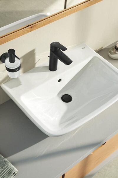 Eurosmart Lavabo Bataryası, Sifon Kumandalı, Mat Siyah - 233222433