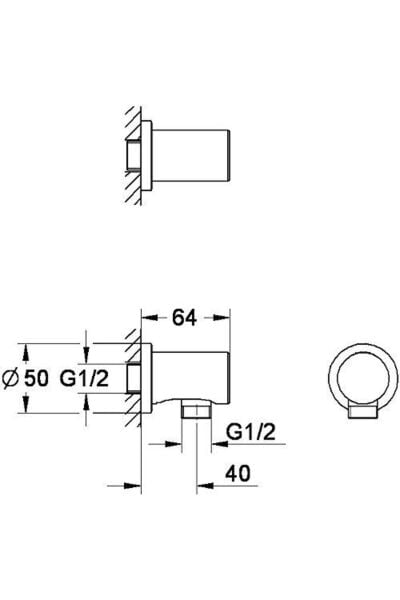 Grohe Rainshower® Duş Çıkış Dirseği - 27057000