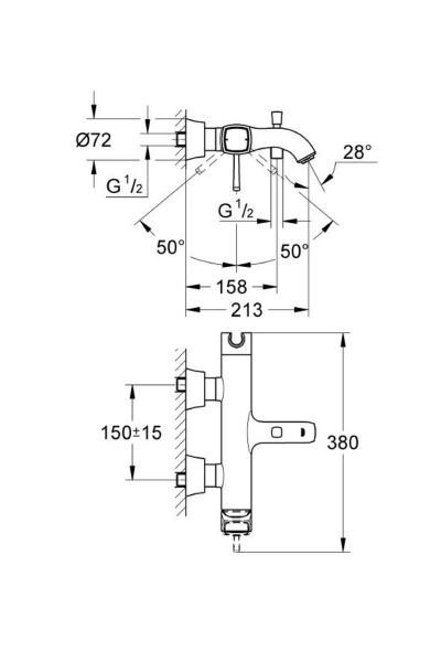 Grandera Tek Kumandalı Banyo Bataryası - 23317ıg0
