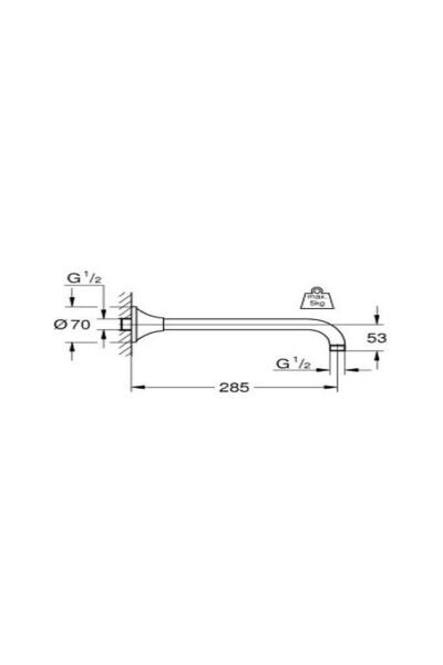 Rainshower Grandera Duş Kolu 286 Mm - 26900ıg0 Gümüş